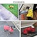 MOREZI Hunderegenmantel mit Reflexstreifen, Regen-/wasserdicht, verstellbare Weste, geeignet für kleine und mittelgroße Hunde wie Dackel-Gelb-M