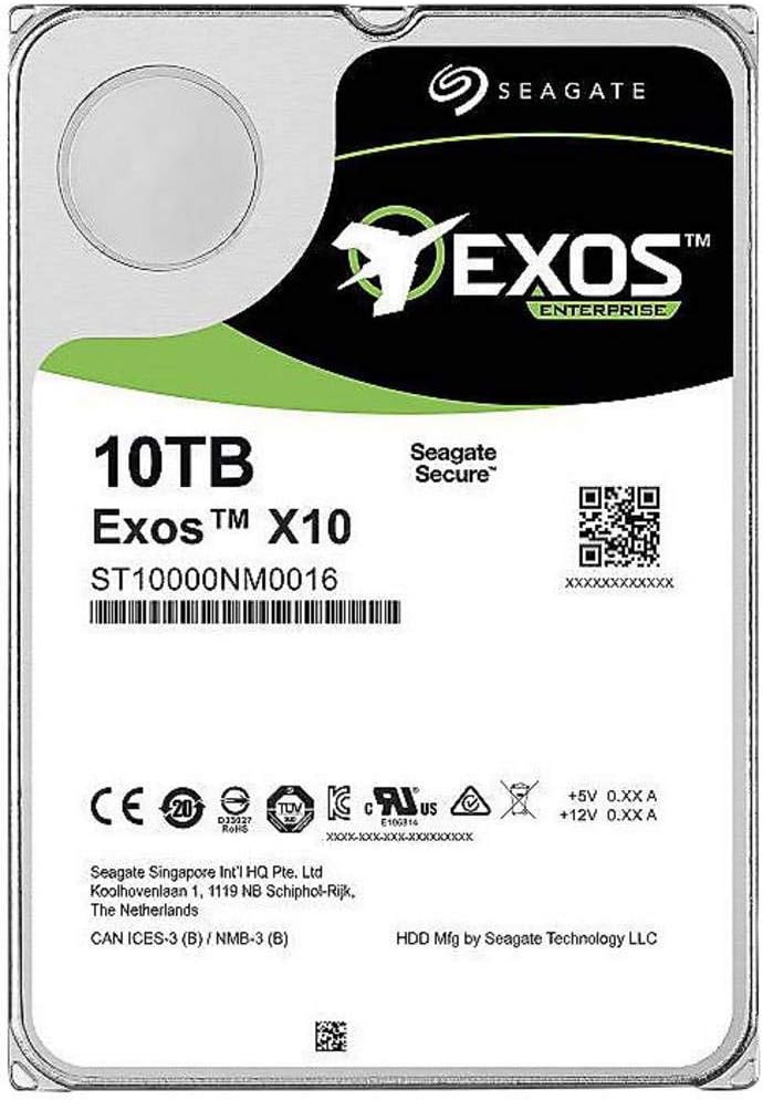 Seagate Exos X10 10TB Interne Hard Disc 9 cm (3.5 Zoll) SATA III ST10000NM0016 Bulk