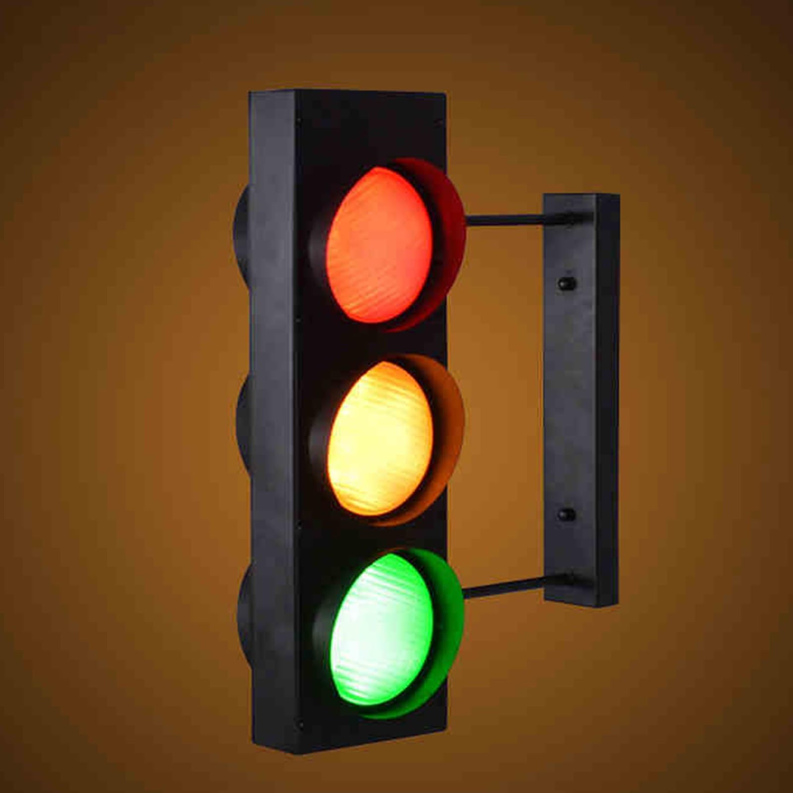 Feu de circulation double face LED rétro pour la décoration de bar