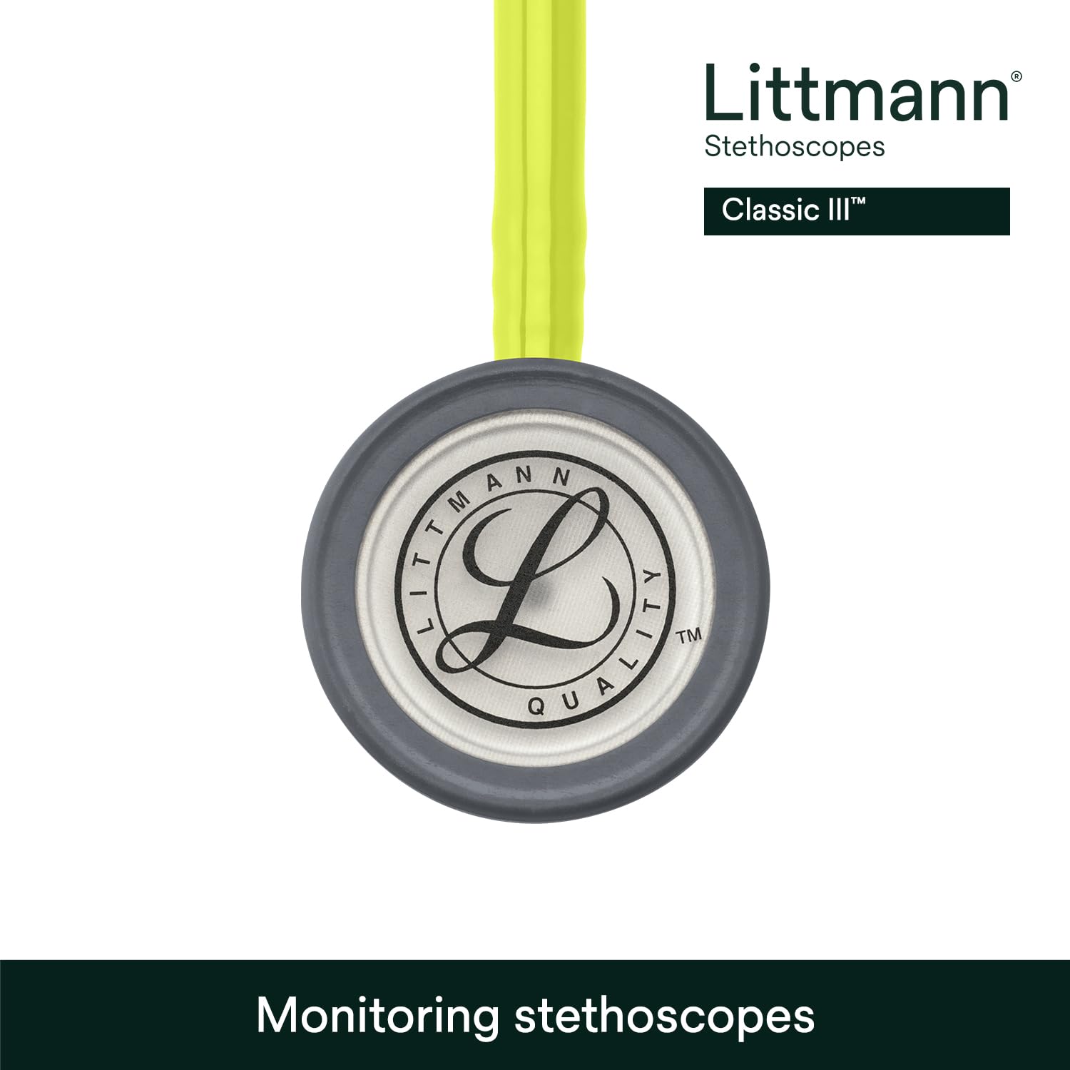 3M Littmann Classic III Stetoskop, 5839, limonkowy