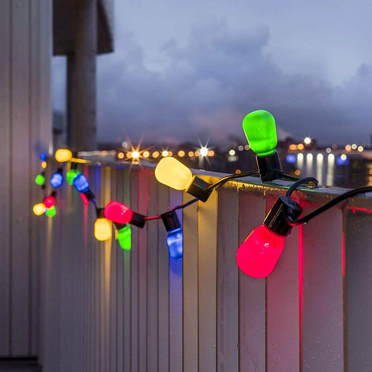 Konstsmide - Luci a LED per Esterni a Forma di Maialino (IP44), 40 lampadine opali, 80 diodi di Luce Bianca Calda, Colore: Nero