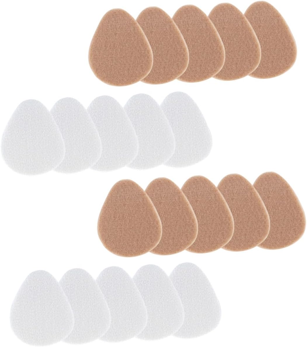 VOSAREA Forefoot Cushions and Half Insoles 10 Pairs Wool Fleece Shock Absorbing Pads for High Heels Comfortable Shoe Accessories for Women’s Foot Relief