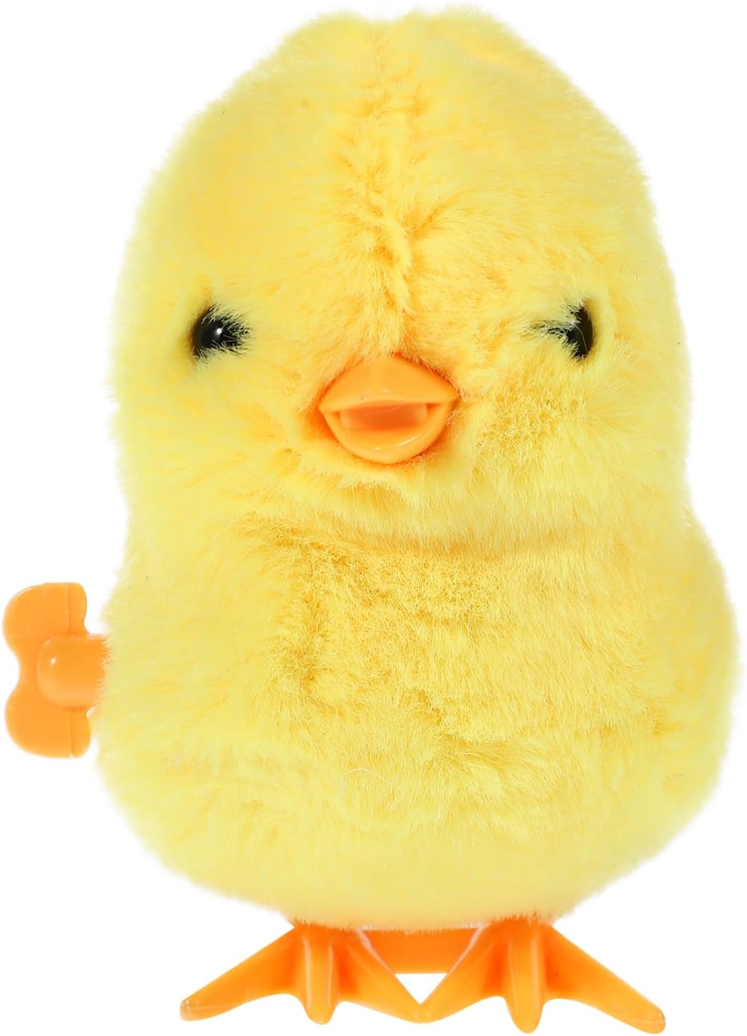 Clockwork Jumping Chicken Wind Up Chicken, 3.54in Simulation Plush Chick Funny Toys, Cute Plush Hopping Chicks Novelty Spring Windup Toys for Kids Toddler Easter Egg