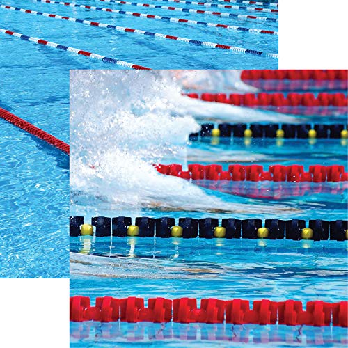 Reminisce Swim Team - Papier 12"X12" pour immortaliser vos plus beaux plongeons