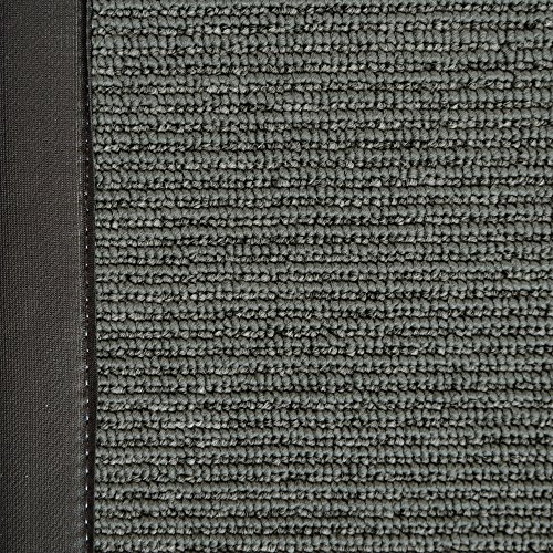 Icustomrug Zara Synthetic Sisal Collection Area Rug And Custom Size Runners, Softer Than Natural Sisal Rug, Stain Resistant & Easy To Clean Beautiful Border Rug In Charcoal 8' X 10' #TOP6