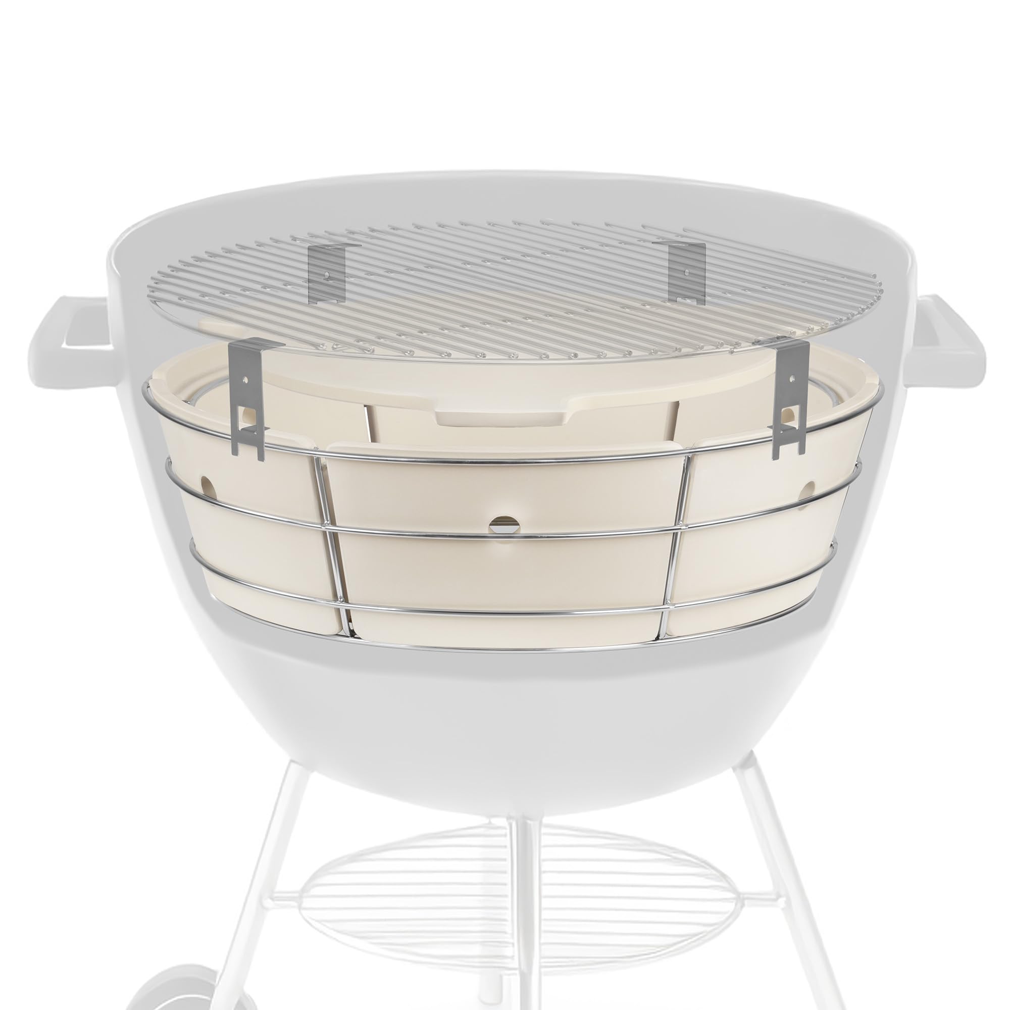 BBQ-Toro Uniwersalny elastyczny system gotowania do grilla kulowego Ø 57 cm z akcesoriami do wędzenia i kamieniem do pizzy