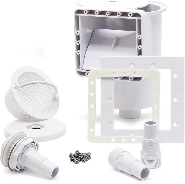 Pool Skimmer Set with Inlet Nozzle & Big Basket for Integrated Skimmers