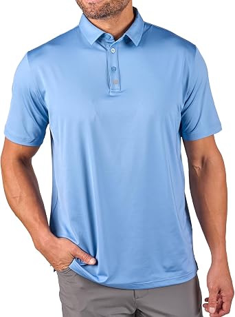 Black Clover Mens Short Sleeve Crockett Polo Shirt