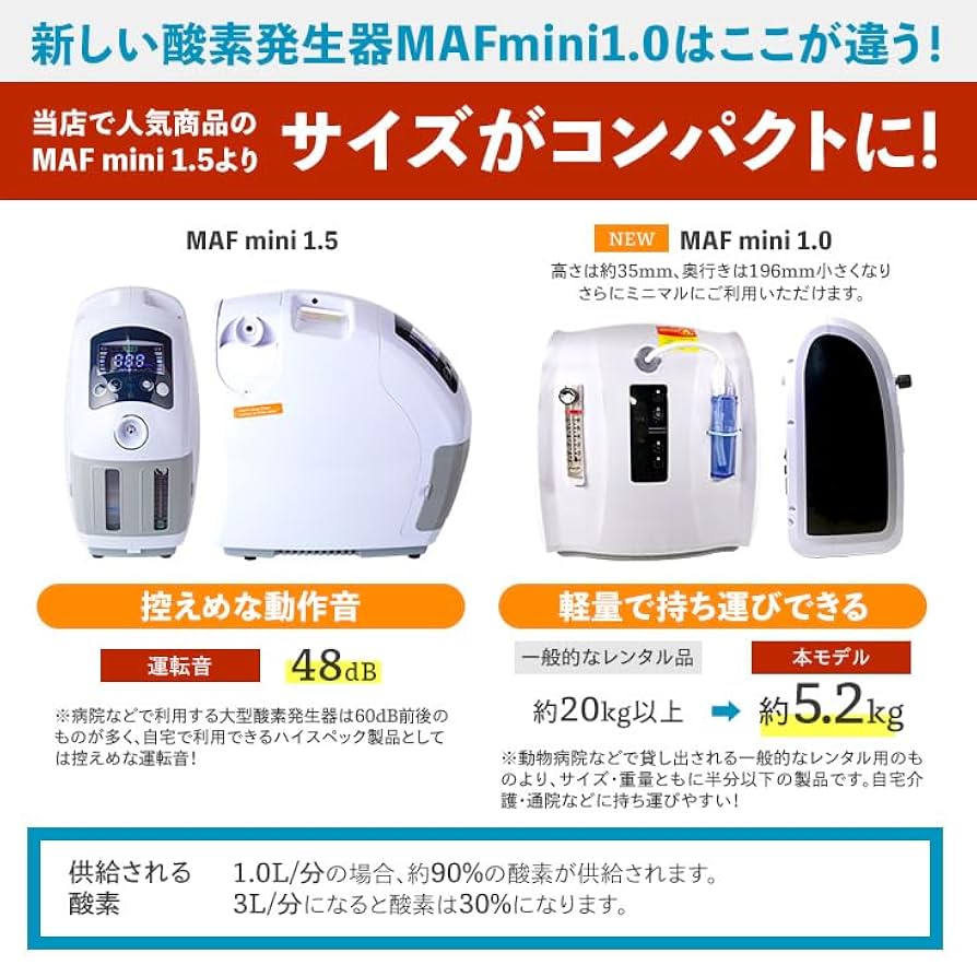 (ソラママ)酸素発生器 MAF mini 1.0 PSEマーク取得 Amazon | ペット 高性能 酸素発生器 MAF mini 1.0 【約5000時間