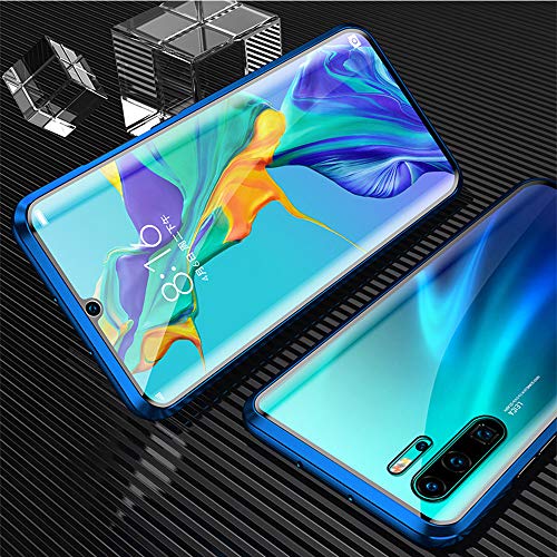 Luvi EC2059-P30P-3 Fusicase For Huawei P30 Pro Magnetic Adsorption Case Metal Bumper Frame Clear Tempered Glass Full Body Hard Back Cover thumb #4