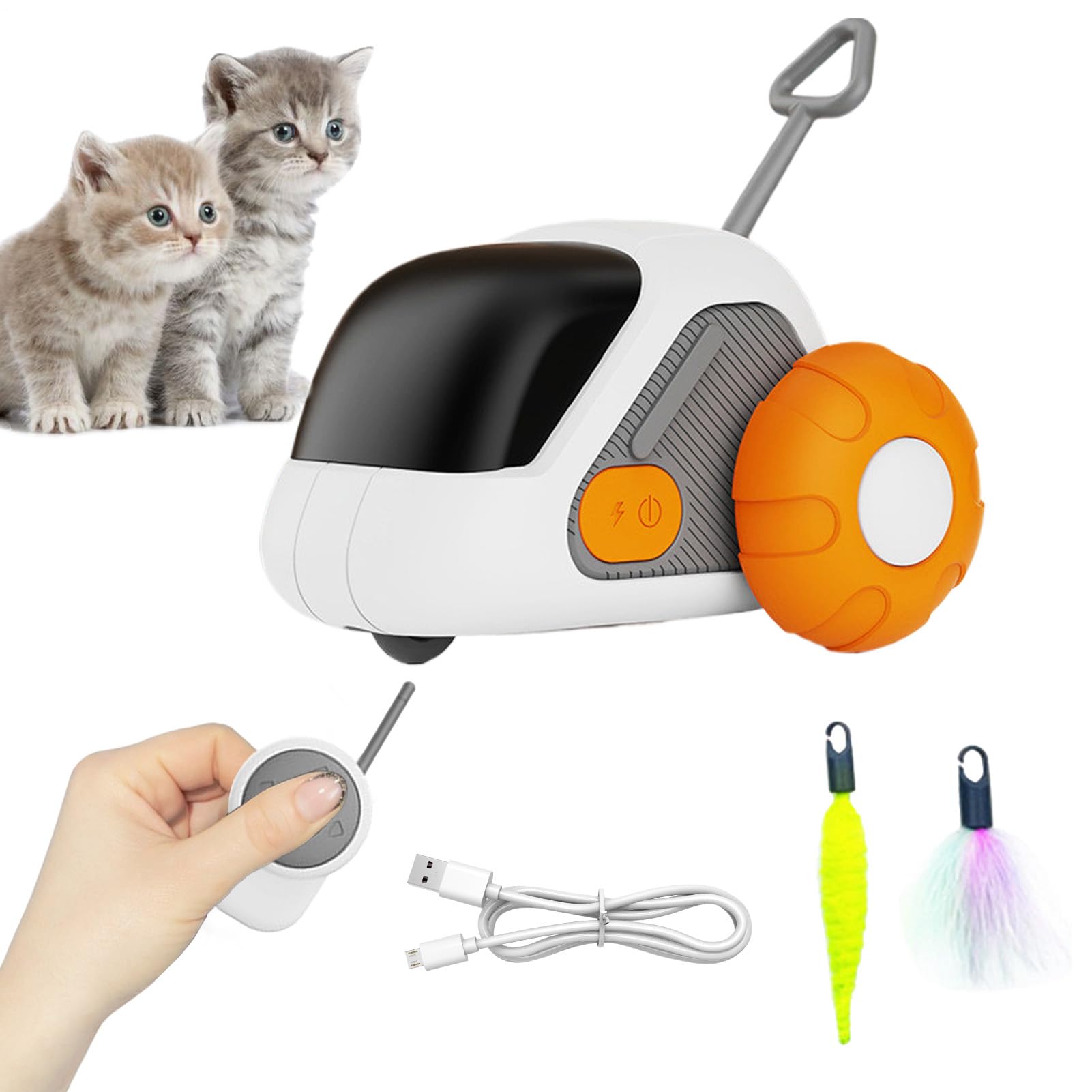 Électroniques pour chats contre l'ennui : jouet automatique extérieur pour grand chaton