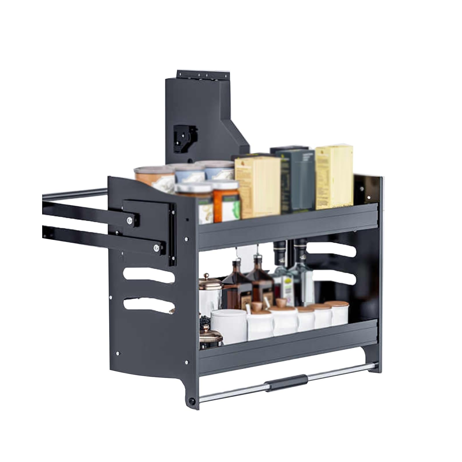 Cesta Elevadora, Estante Desplegable, Estante For Platos Resistente | Cierre suave hidráulico con retorno automático, estante ajustable for gabinete de pared(Cabinet-900mm)