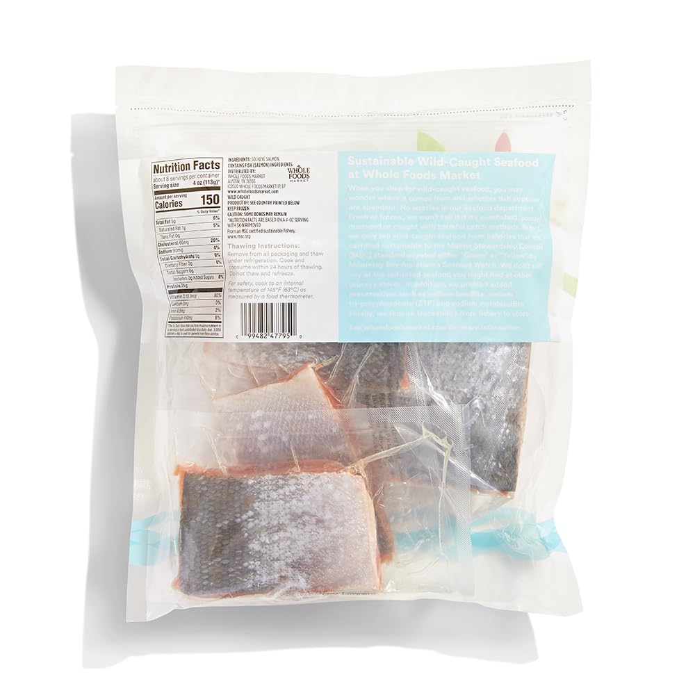 365 by Whole Foods Market Sockeye Salmon Fillet 32 oz — view 2