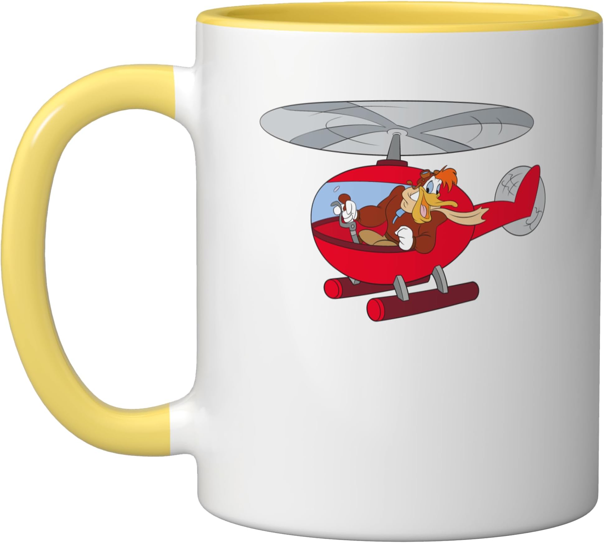 Disney Launchpad McQuack Ceramic Mug, Yellow/White