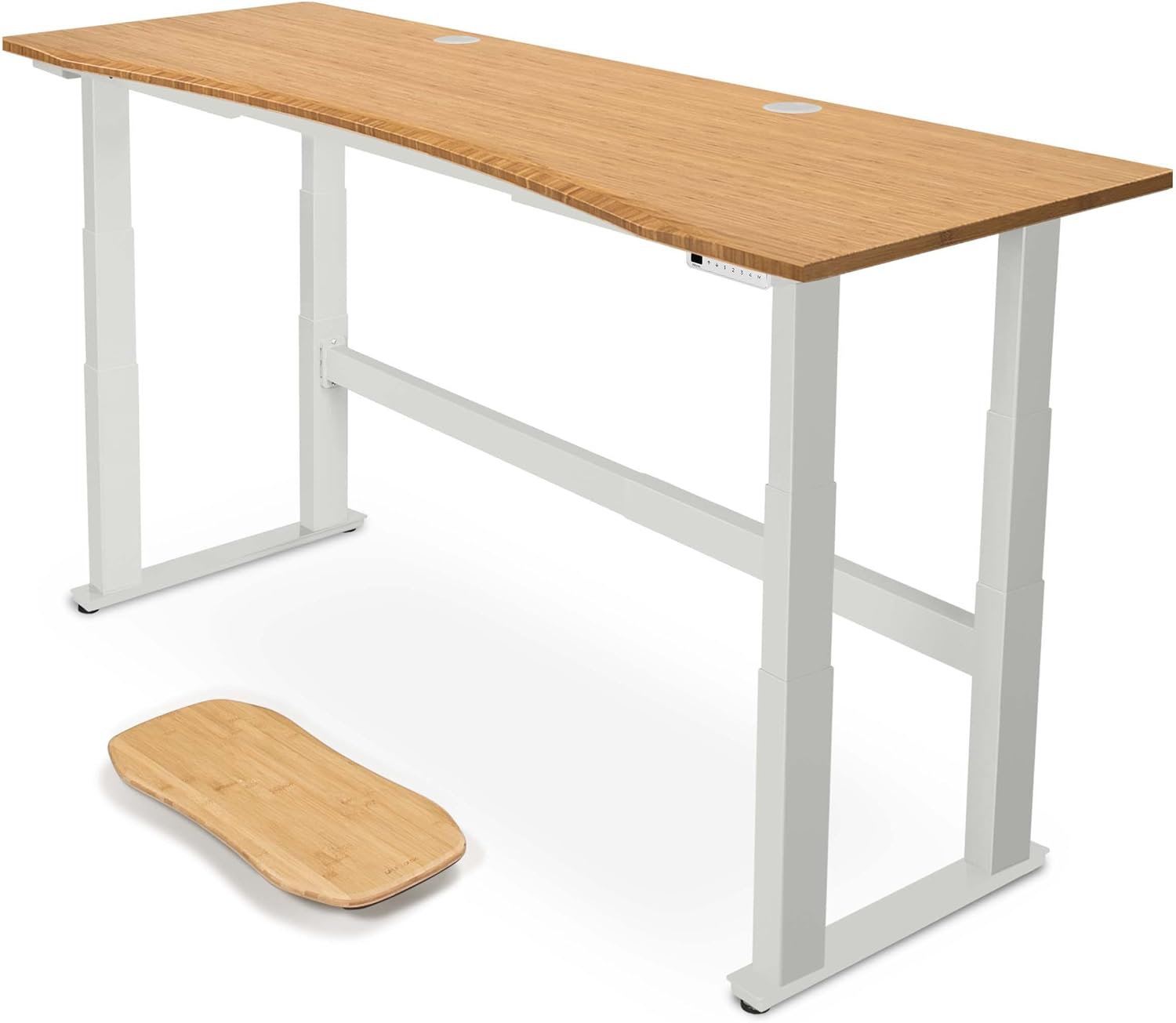 Uplift Bamboo Curve (80 x 30 inch) Electric Standing Desk