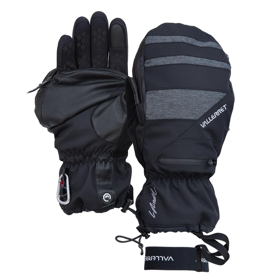 Skadi LRS Zipper Mitt Photography Glove, 2-in-1 Mitten & Separate Liner, Storm Leash, Carabiner Clip