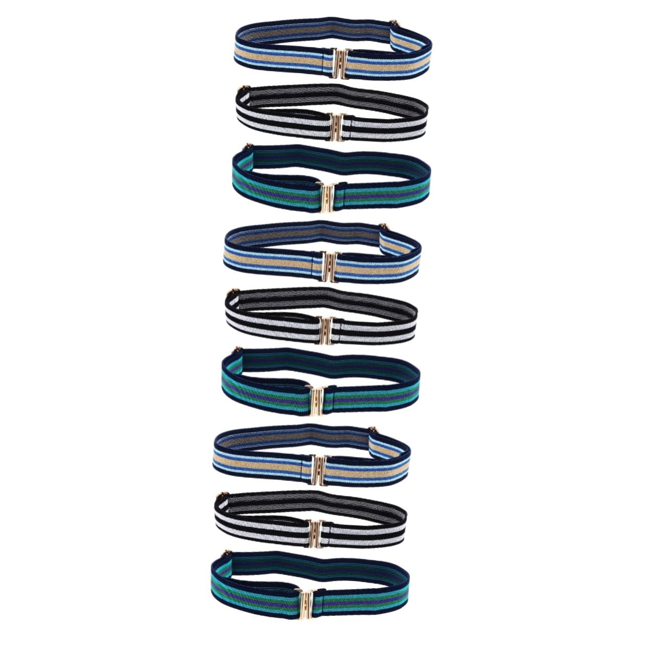 Didiseaon 3 Sets 3 Pcs Adjustable Kids Waist Belts Elastic Buckle Belts for Boys/girls for School Casual