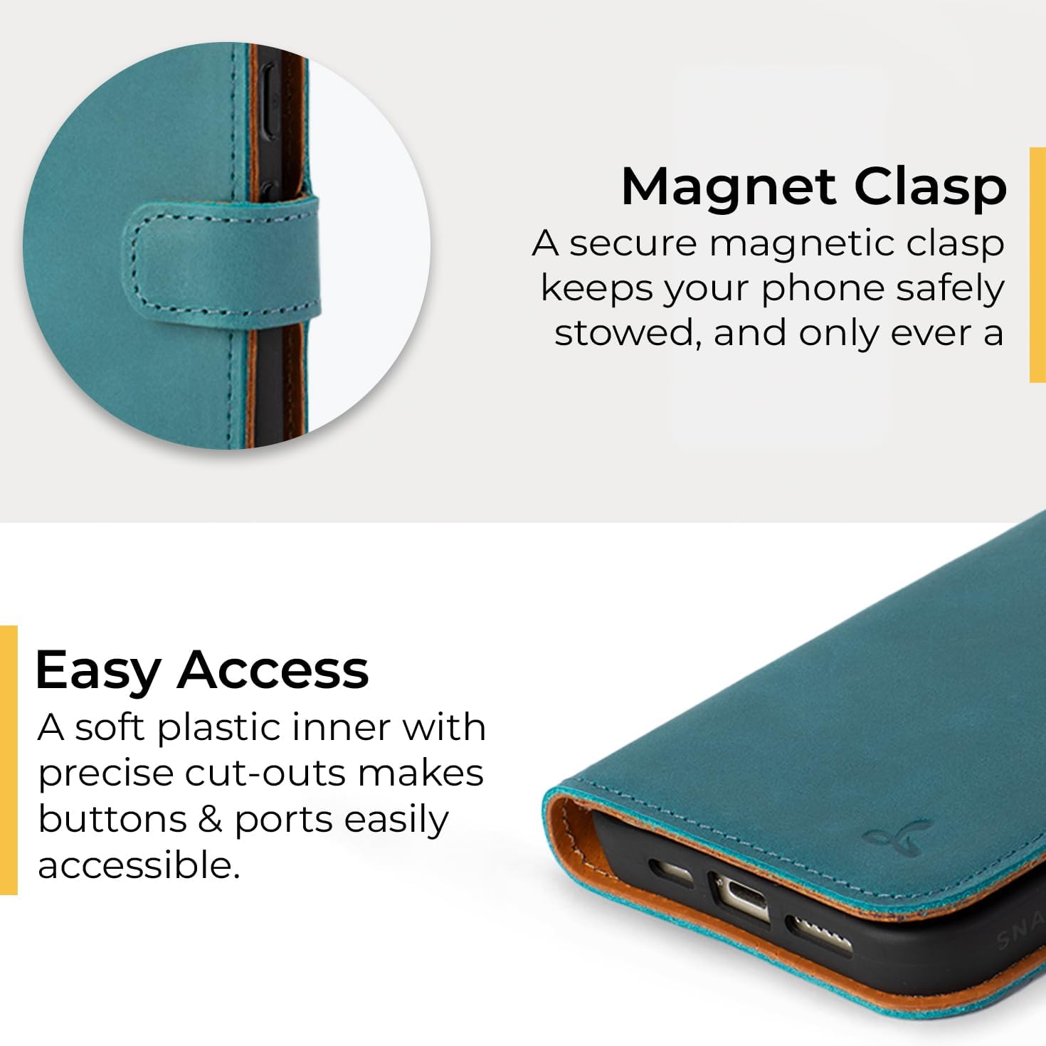 Snakehive Leather Wallet Phone Case for Google Pixel 8 Pro || Vintage Wallet || Genuine Leather with Viewing Stand & 3 Card Holder || Flip Folio Cover with Card Slot (Teal)