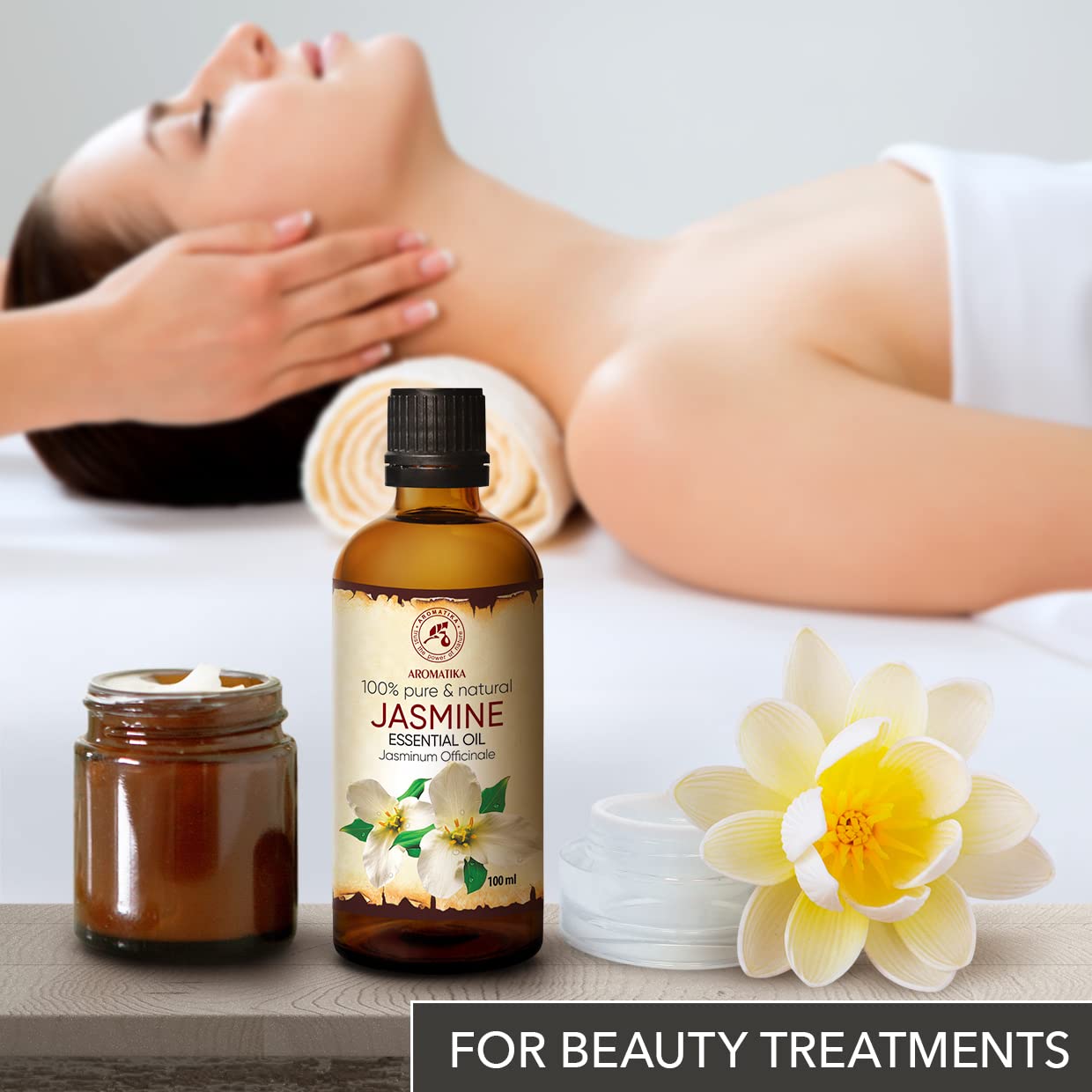 Amazon.com: Jasmine Essential Oil 3.4 Fl Oz - Jasminum Officinale