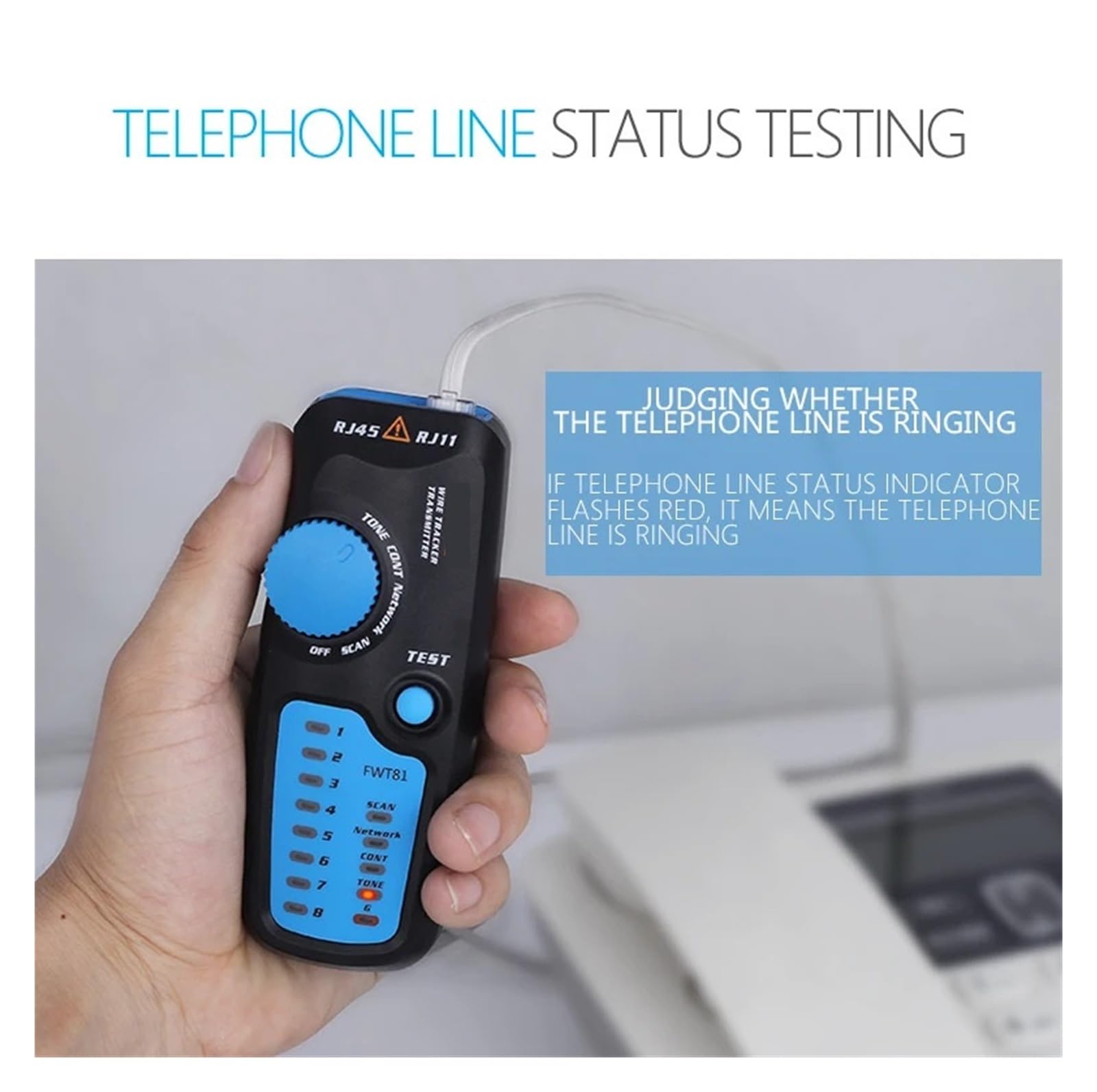 Netzwerkkabeltester, Netzwerkkabeltester, Ortungsgerät, Telefon, LAN-Netzwerke, TV, Stromleitungen, Tester,für Netzwerkkabel