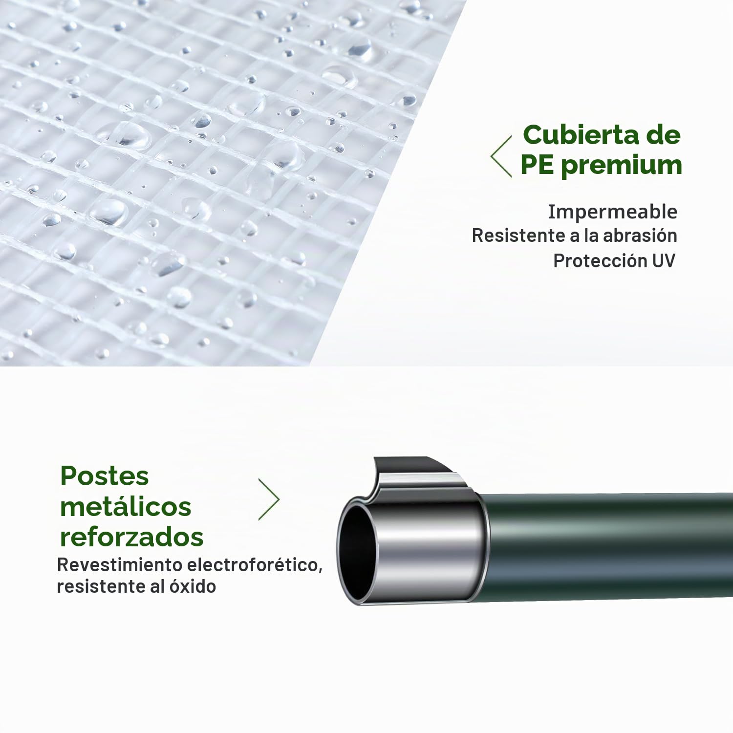 Ohuhu Invernadero de Jardín Invernadero de Tomates, Pequeño de Huerto con Puerta Enroll-Able Cubierta de PE 200x77x170 cm