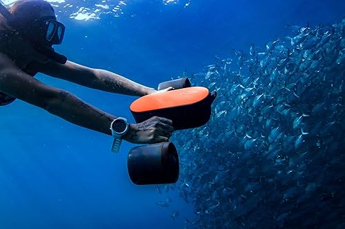 Miniatura 5 de Patinete subacuático con soporte de cámara de acción y 2 velocidades para deportes acuáticos, mar, piscina y buceo, tabla de surf, esnórquel