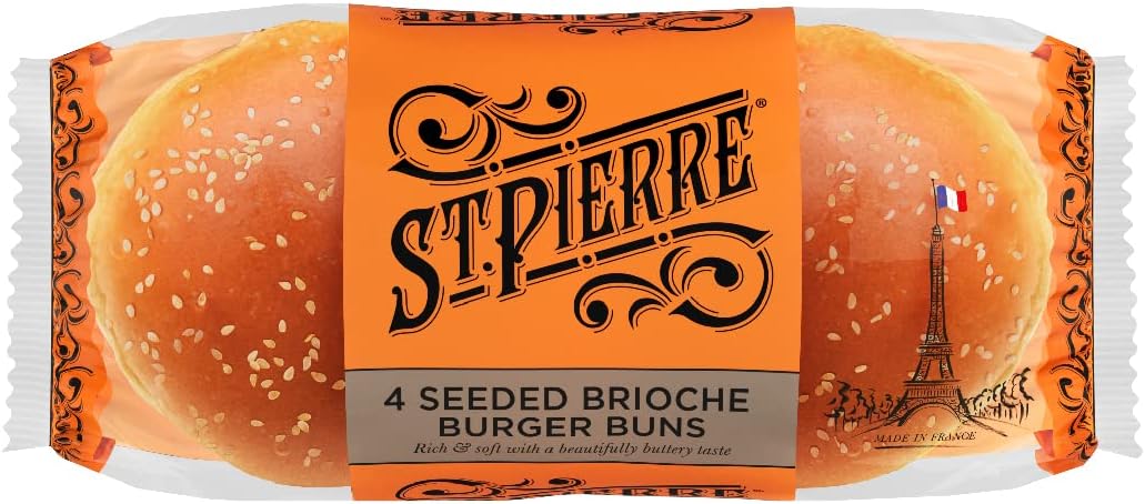Seeded Brioche Burger Bun, 250 g