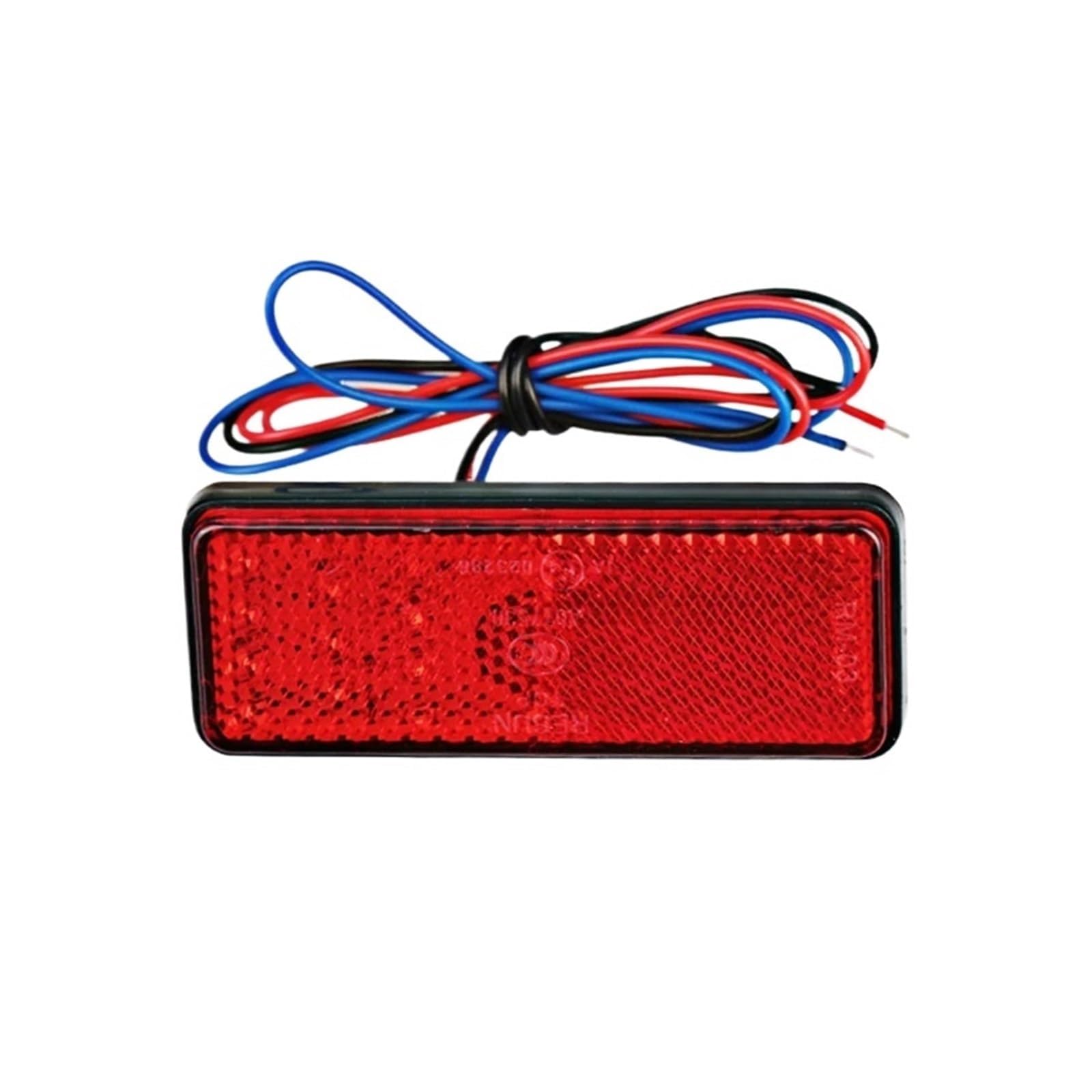 Fanale posteriore per moto Fanale posteriore a LED universale da 12 V con catarifrangente bianco, rosso e giallo, luce freno integrata per moto, fanale posteriore a LED per moto.