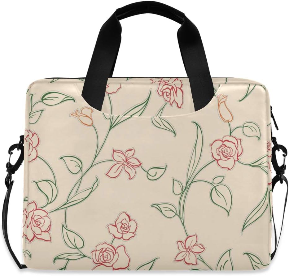 Vawa パソコンバッグ Pcケース おしゃれ かわいい バラ 花柄 エレガント ビジネスバッグ ノートパソコンケース 16インチ 大容量 通勤 通学 出張 3way Vawa パソコンバッグ Pcケース おしゃれ かわいい バラ 花柄 エレガント ビジネスバッグ ノートパソコンケース 16インチ 大容量 通勤 通学 出張 3way