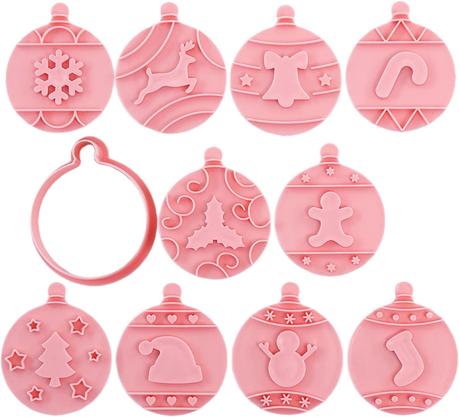 10Pcs Christmas Cookie Baking Set Holiday Shape For Family Baking Activity Easy