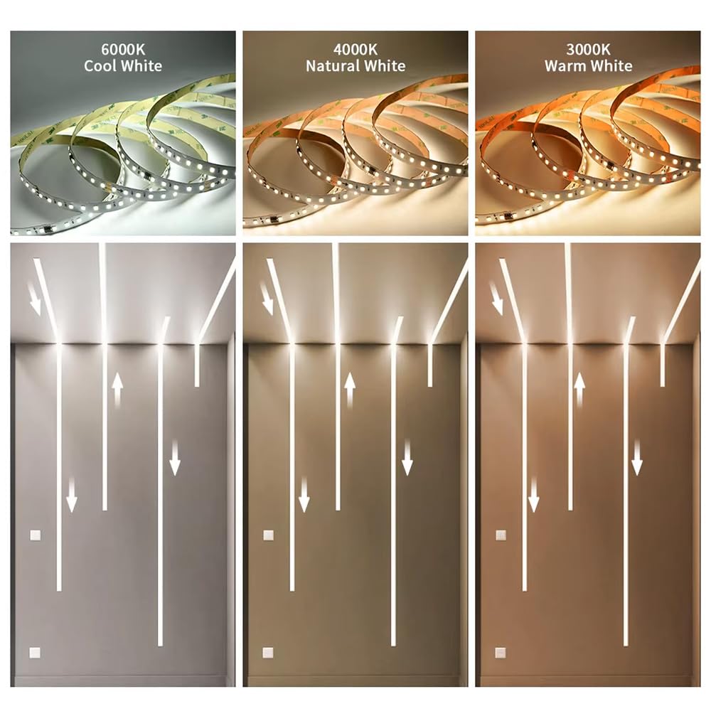2 strisce LED da 10 m con effetto acqua corrente, DC24 V WS2811 SMD2835, 120 LED/m, luce bianca calda 3000 K, pixel indirizzabili, striscia luminosa flessibile con alimentatore di rete da 300