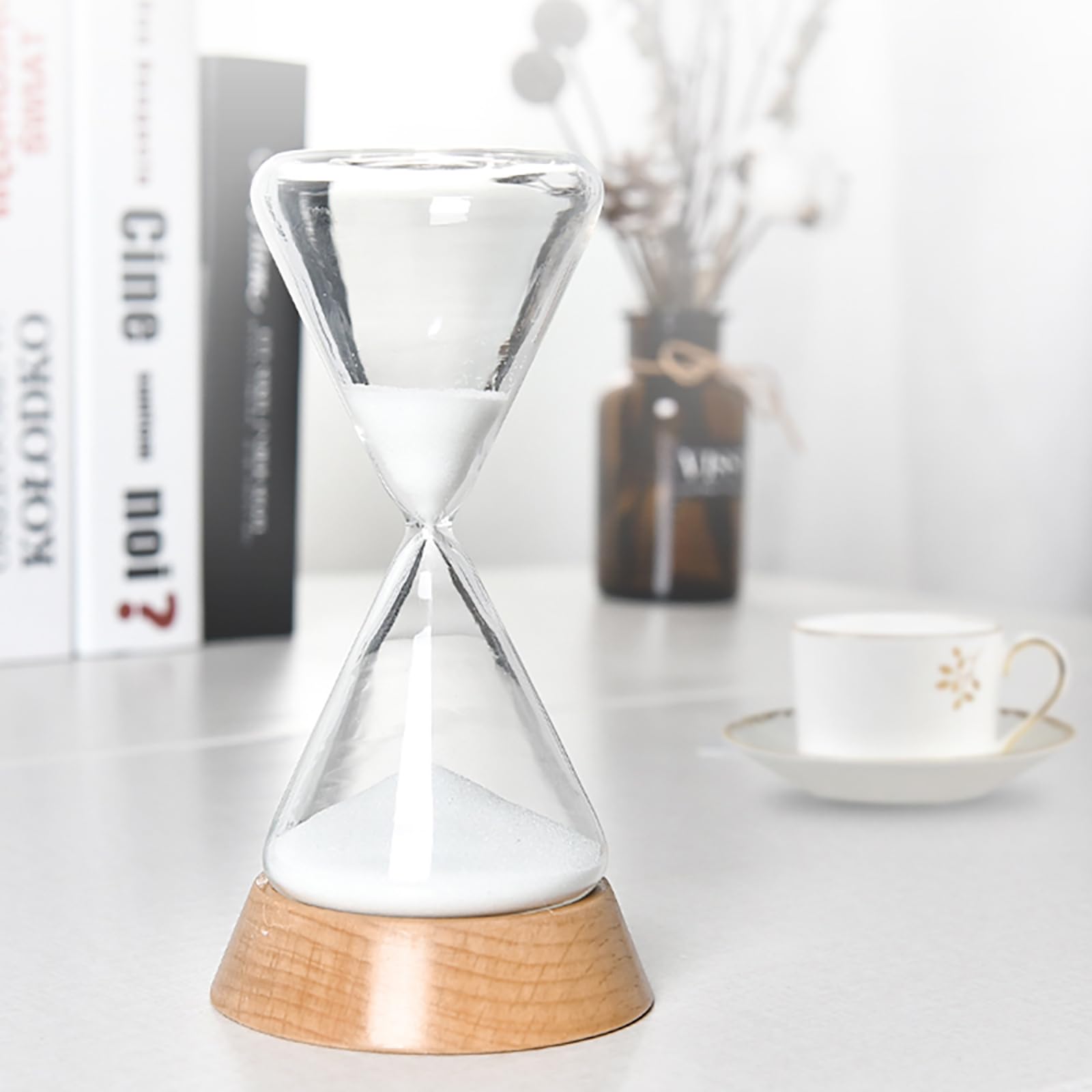 Sanduhr, Dekorative Sanduhr, Sanduhr, Deko-Sanduhr, Sanduhr-Timer mit Sockel, Zeitmanagement-Produktivitätstool – for den Schreibtisch im Homeoffice, 30 Minuten(30 Minutes)