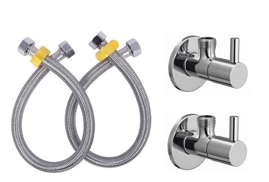 See full amazon price history chart for Clinton Turbo Angle Valve with 24 Inch Connection Pipe for bathroom, geyser connection and washbasin connection (pack of-2) Clinton Turbo Angle Valve with 24 Inch Connection Pipe for bathroom, geyser connection and washbasin connection (pack of-2) (B09MQVD5TK) Amazon Price History, Amazon Price Tracker