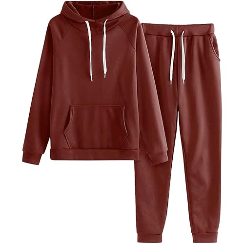 Jogger Sets for Women 2 Piece Lounge Sets Fall Sweatshirt Sets Outfits Matching Sweatsuits T