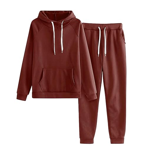 Jogger Sets for Women 2 Piece Lounge Sets Fall Sweatshirt Sets Outfits Matching Sweatsuits T