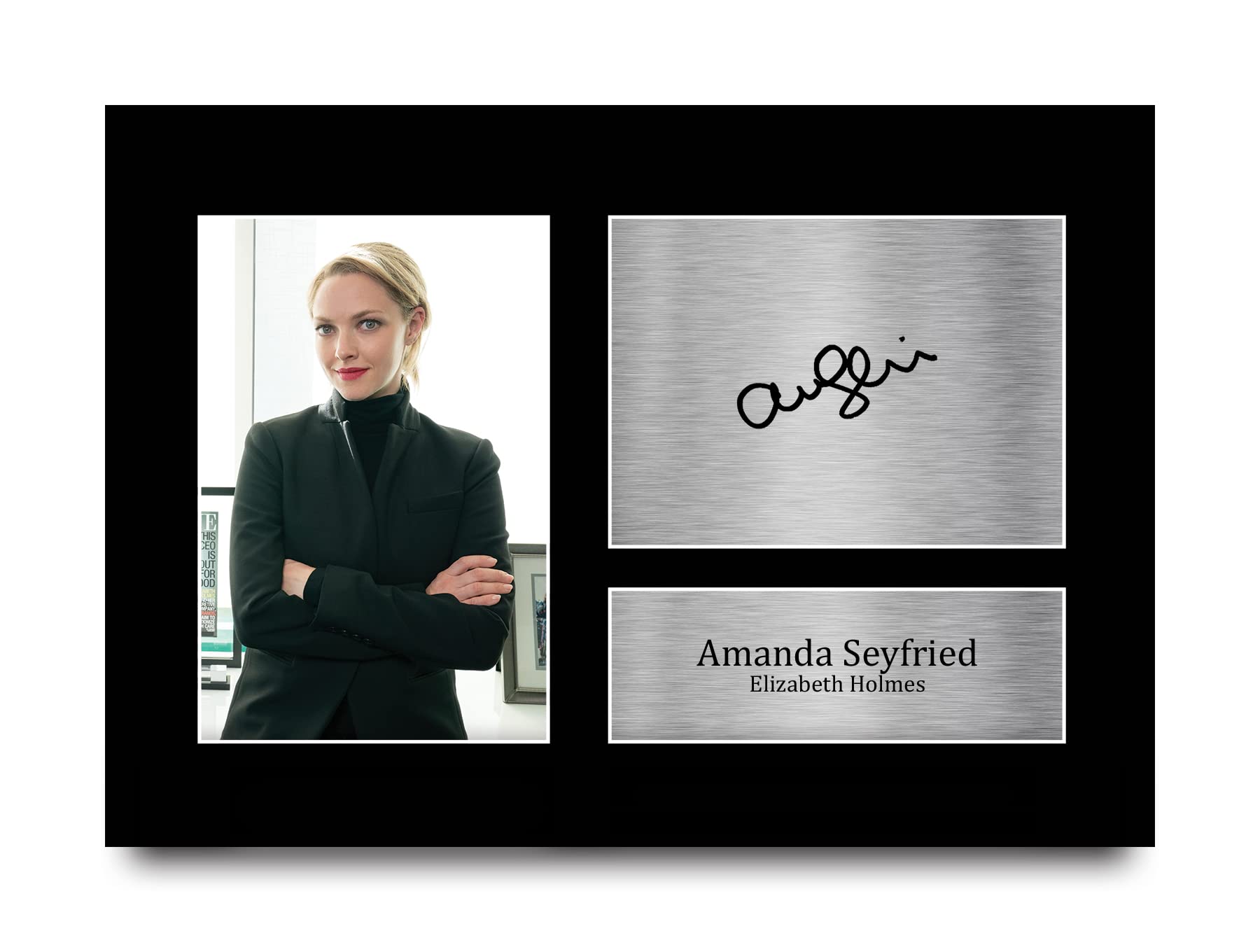 HWC Trading A4 Amanda Seyfried The Dropout Gifts Printed Signed Autograph Picture for TV Show Fans