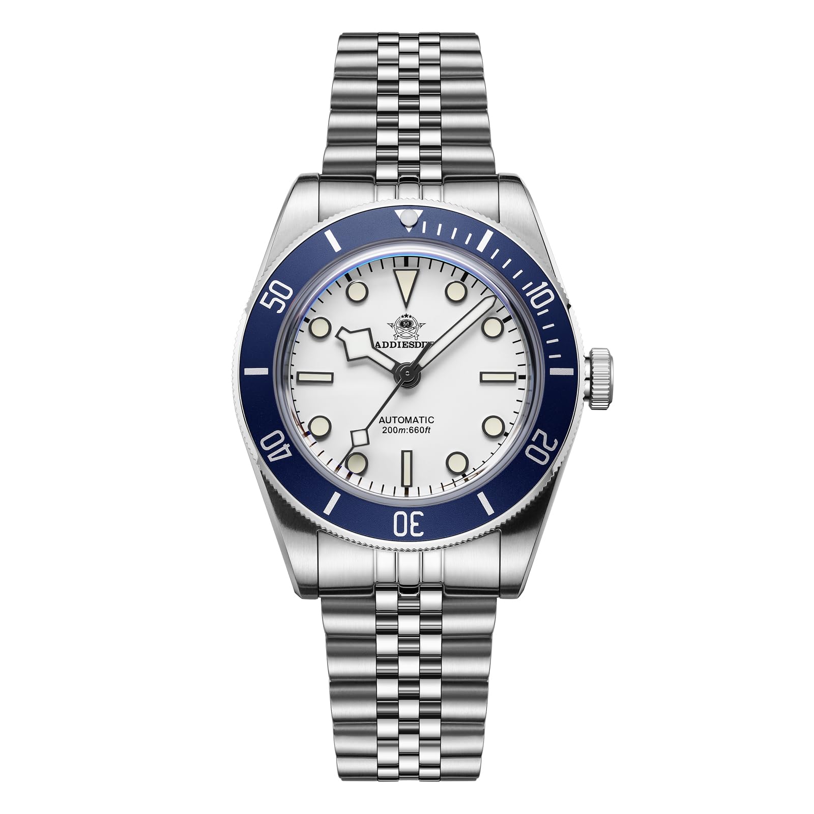 ADDIEDIVE Dive Watches 39 MM Dial Wrist Watches BGW9 Luminous Analog Stainless Steel NH35A Movement Mens Automatic Watch, 2043white steel (B0D3TDK3ZQ) Amazon Price History, Amazon Price Tracker