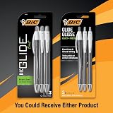 BIC Glide Exact Black Retractable Ballpoint Pens, Fine Point, 3-Count – view 3