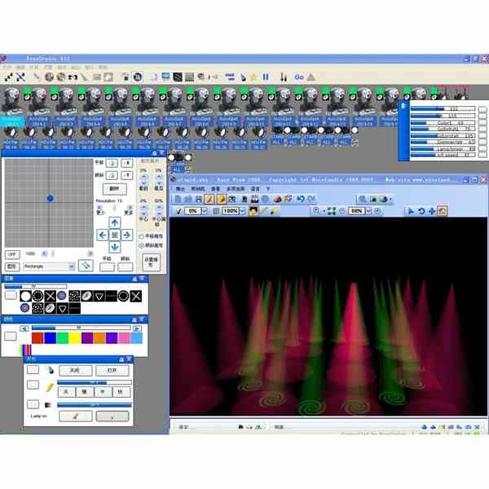 LIVASH Controlador USB-DMX IluminacióN de Escenario Controlador DMX512 Compatible con MA OnPC Freestyler+3D DJ Interfaz USB DMX