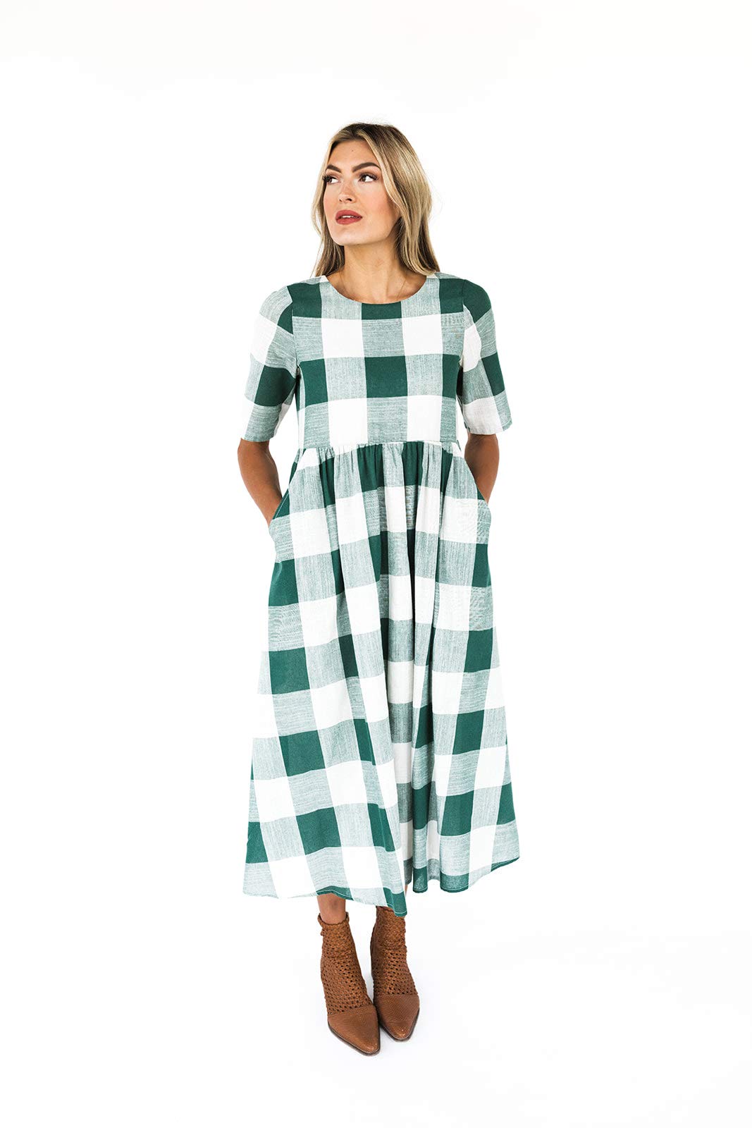 Maddie Buffalo Dress, Plaid Dresses for Women, Checkered Dress, Casual Dresses for Women, Bridesmaid Dresses