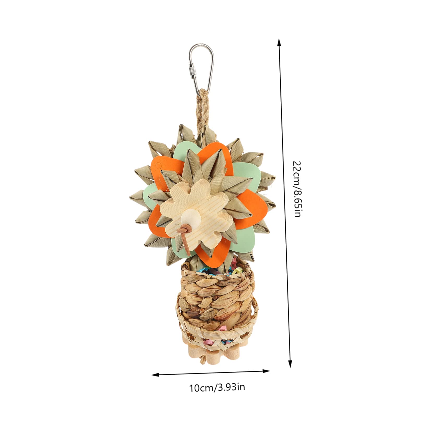 BESPORTBLE 4pièces Jouet à Mâcher pour Oiseaux Accessoire pour Perroquets Jouet De Palmier pour Cage à Oiseaux