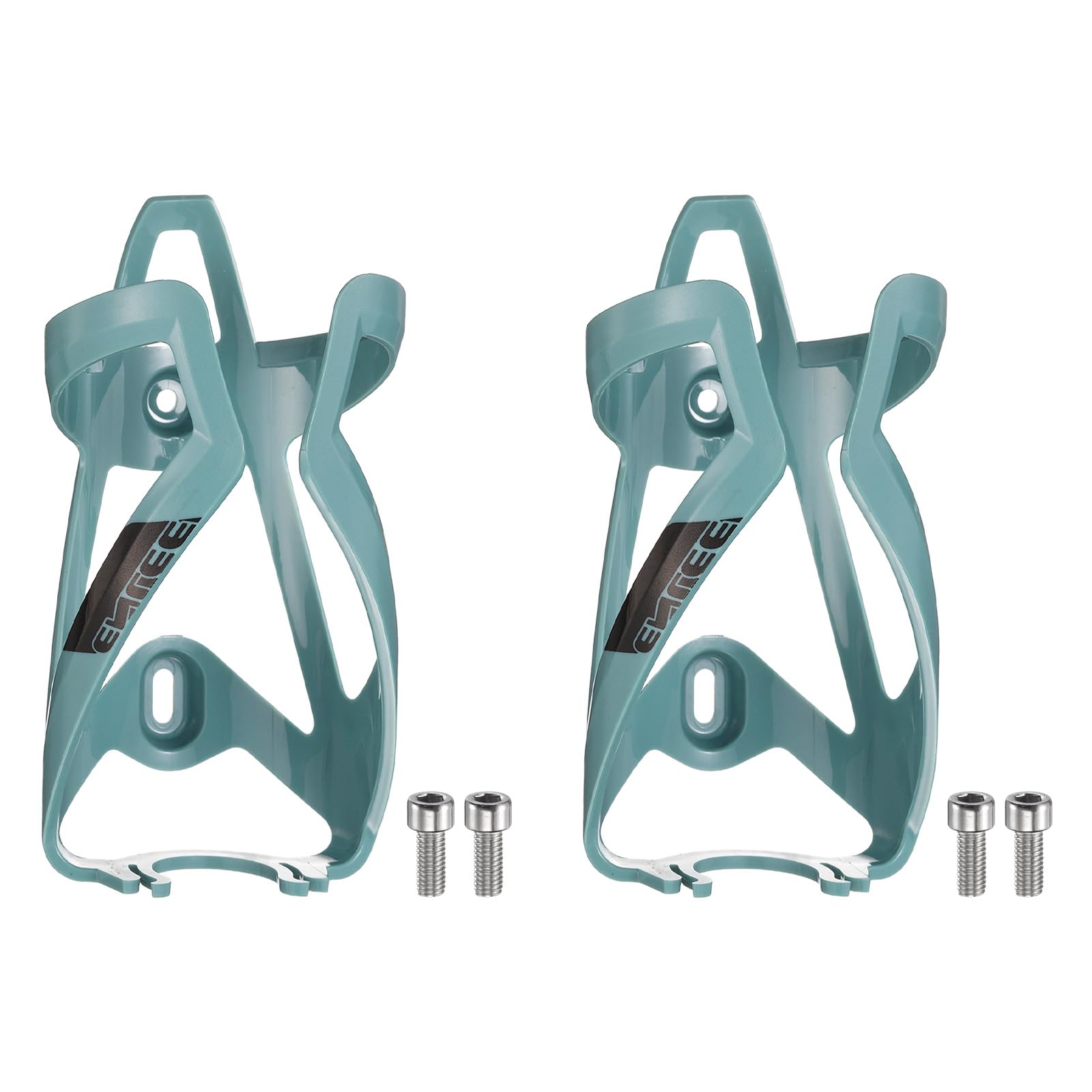 sourcing map 2pcs Bicycle Water Bottle Holder Bike Bottle Cages Cycling Cup Holder for MTB Road Gravel, Green โ image 1