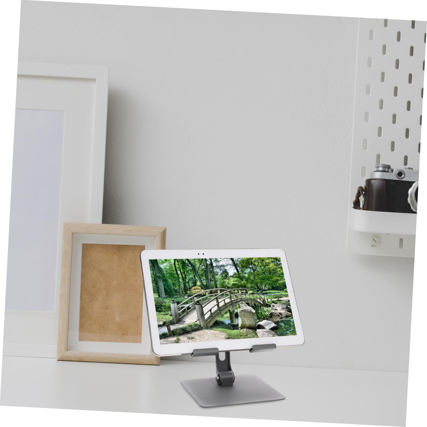 Tofficu Supporto per Tablet Supporto da Tavolo Organizer per Tablet Uso in Casa Ufficio e Viaggio