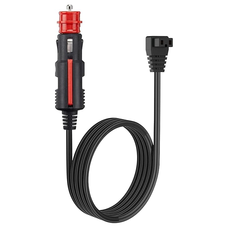 Cabo de alimentação para geladeira automotiva MJPOWER 12 V/24 V DC, 3 m, fusível de 15 A, 16 AWG