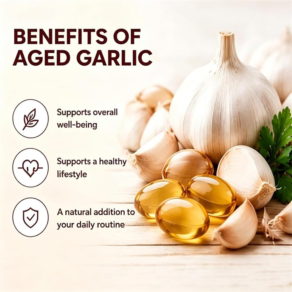 Vitalisse AJO Envejecido, Extracto De Aio Envejecido Sin Olor, Odorless Aged Garlic Extract, Organic Garlic Supplement for Daily Wellness (3Box)