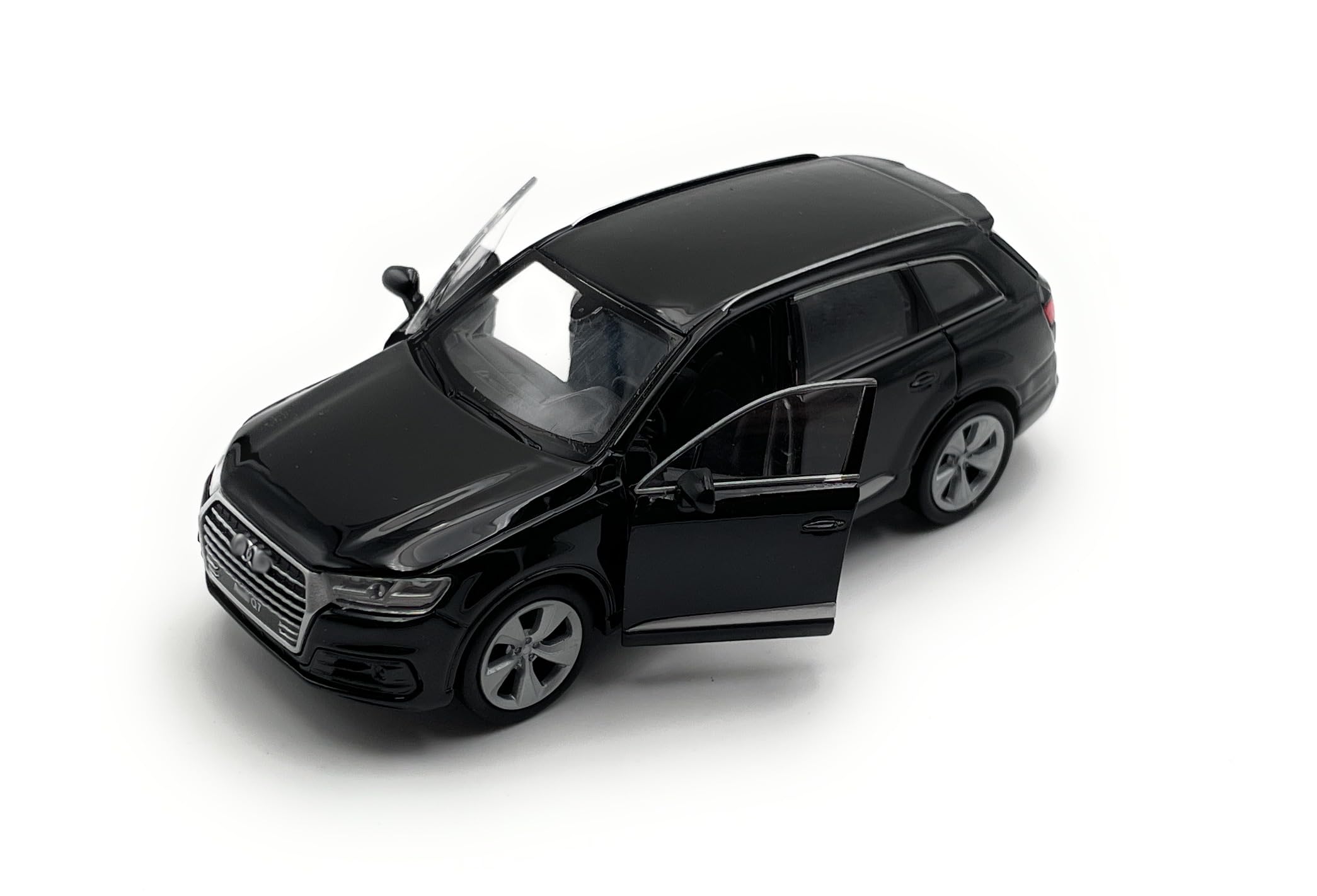 Dromader Welly Q7 model car, SUV miniature car, 1:39 scale, black