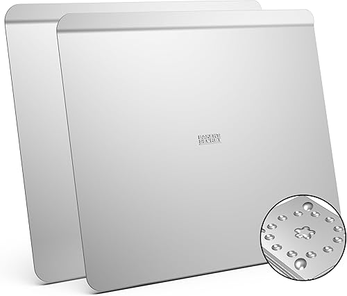 Miniatura 9 de Baker's Secret Hoja de galletas aislada de calidad comercial de aluminio puro natural extra gruesa (aislada, 2 hojas de galletas de 16 pulgadas)