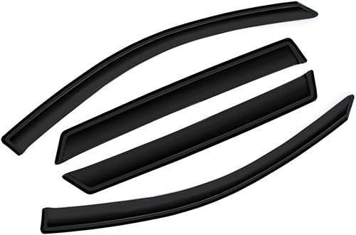 D&O MOTOR 4 viseras de ventana con cinta adhesiva para montaje frontal y trasero para Kia Sorento 11-15