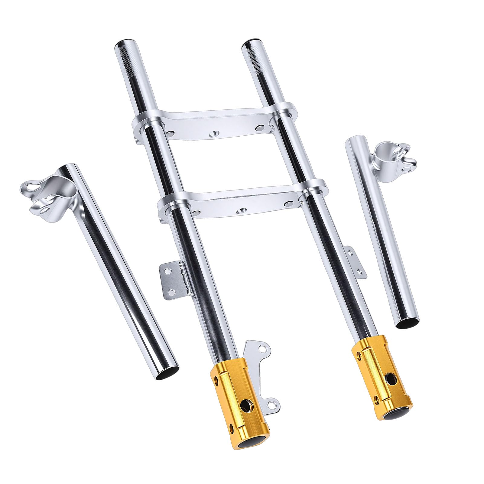 Motorcycle Front Fork Suspension Set, High Strength Dirt Bike Front Fork Shock Absorber, Precision Engineered for Stable Rides, Suitable for 47ml 49ml Fit for Mini Dirt Bike Quad, Metal