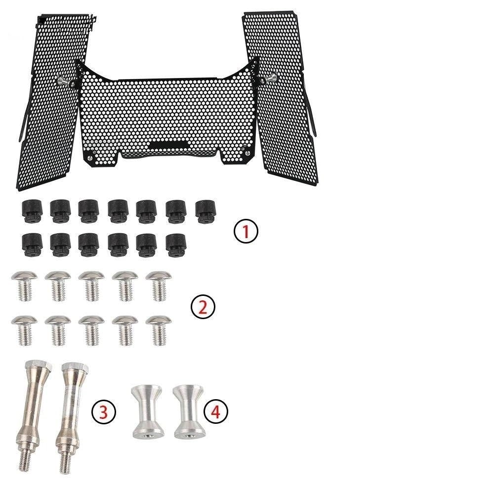 Chłodnica Protector Osłona Osłona chłodnicy, osłona grilla, pasująca do Ducati Multistrada V4 S V4S Sport Multistrada V4 Pikes Peak 2021-2025(V4 LOGO)